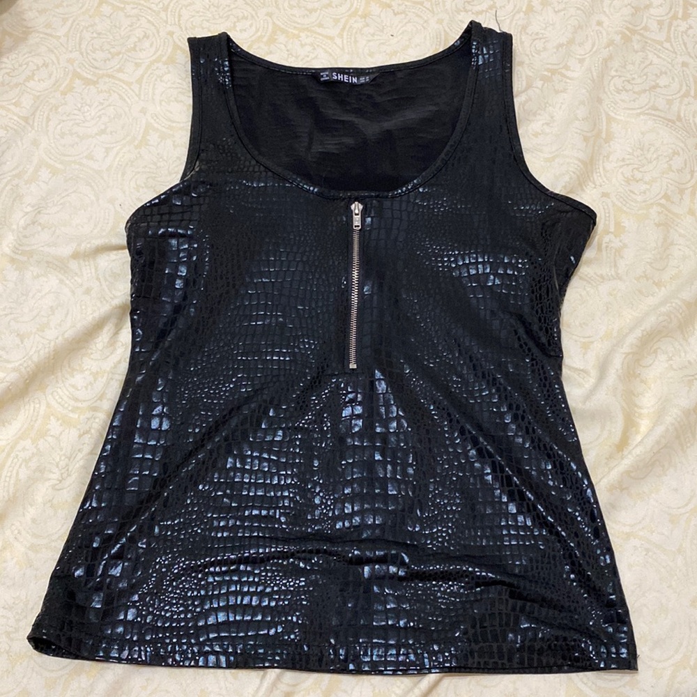 Crocodile skin top